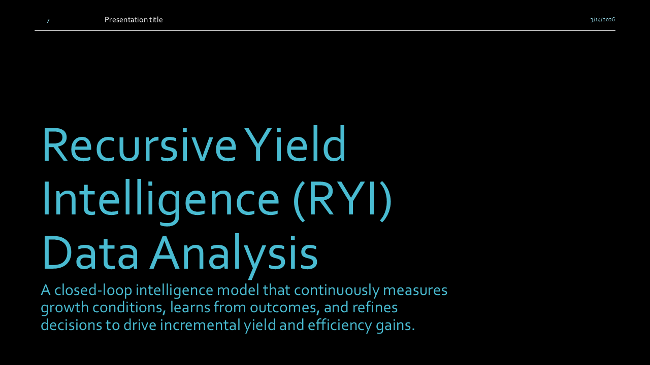 Apex Biogenics Overview, Commercial Wholesale Nursery Slide 01 