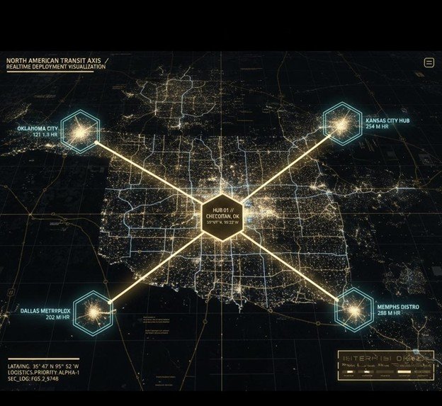 North American Logistics Axis Map